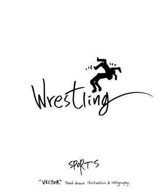 Spor poster illüstrasyon - içinde çizilmiş vektör el / arka plan spor