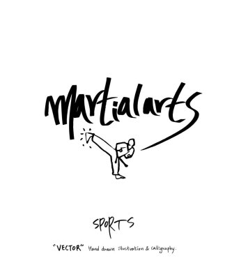 Spor poster illüstrasyon - içinde çizilmiş vektör el / arka plan spor