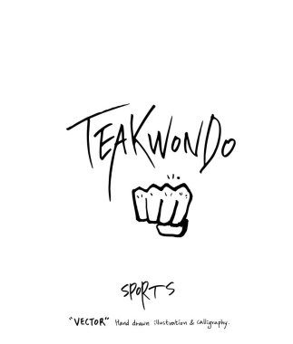 Spor poster illüstrasyon - içinde çizilmiş vektör el / arka plan spor