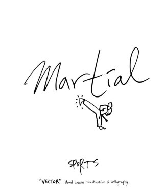 Spor poster illüstrasyon - içinde çizilmiş vektör el / arka plan spor