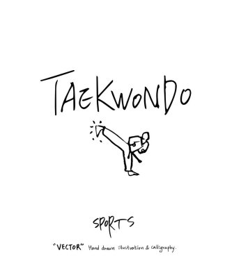 Spor poster illüstrasyon - içinde çizilmiş vektör el / arka plan spor