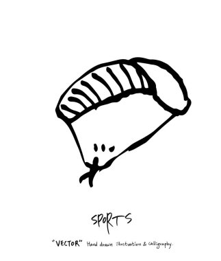 Spor poster illüstrasyon - içinde çizilmiş vektör el / arka plan spor