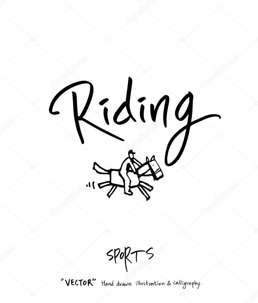 Hand drawn Sports & recreation illustration - vector