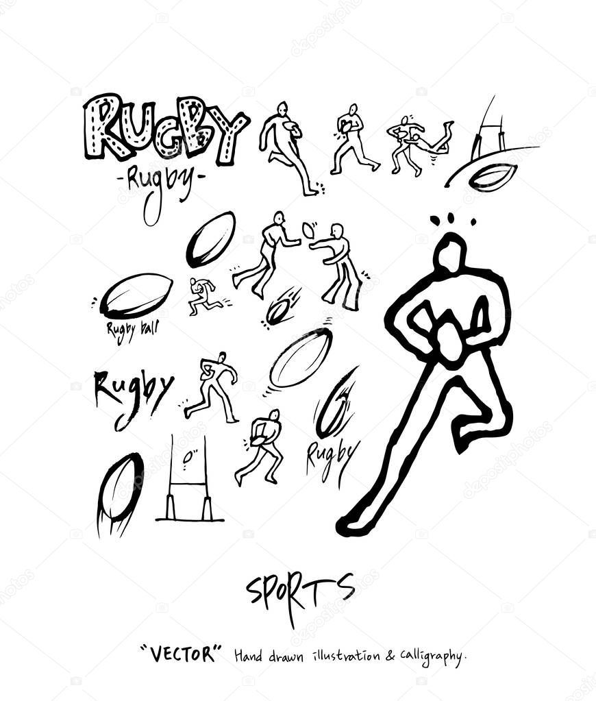 Hand drawn Sports & recreation illustration - vector