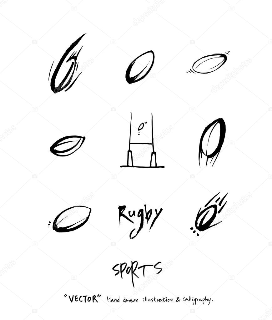 Hand drawn Sports & recreation illustration - vector