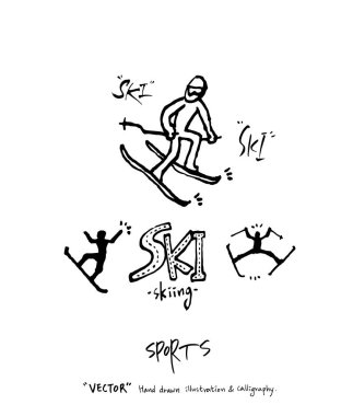 Spor poster / yarım yamalak eğlence illüstrasyon - vektör