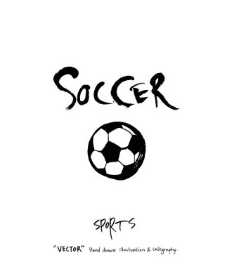 Spor poster illüstrasyon - içinde çizilmiş vektör el / arka plan spor