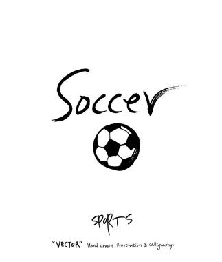 Spor poster illüstrasyon - içinde çizilmiş vektör el / arka plan spor