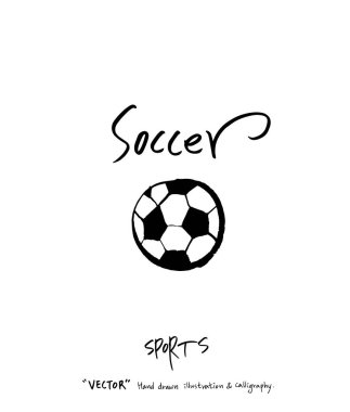 Spor poster illüstrasyon - içinde çizilmiş vektör el / arka plan spor