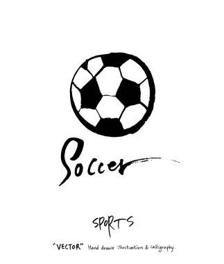 Spor poster illüstrasyon - içinde çizilmiş vektör el / arka plan spor