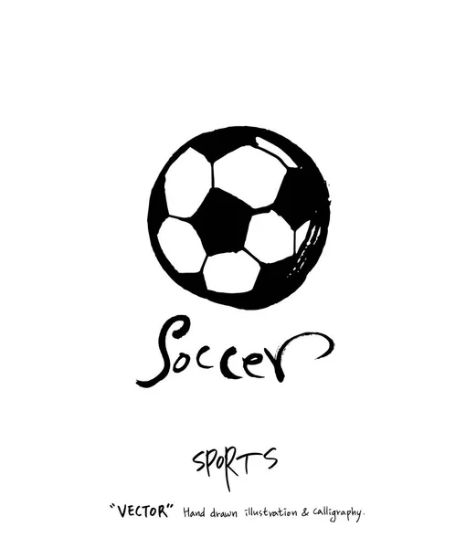 Illustration Affiche Sport Dessin Main Arrière Plan Vectoriel Sport — Image vectorielle