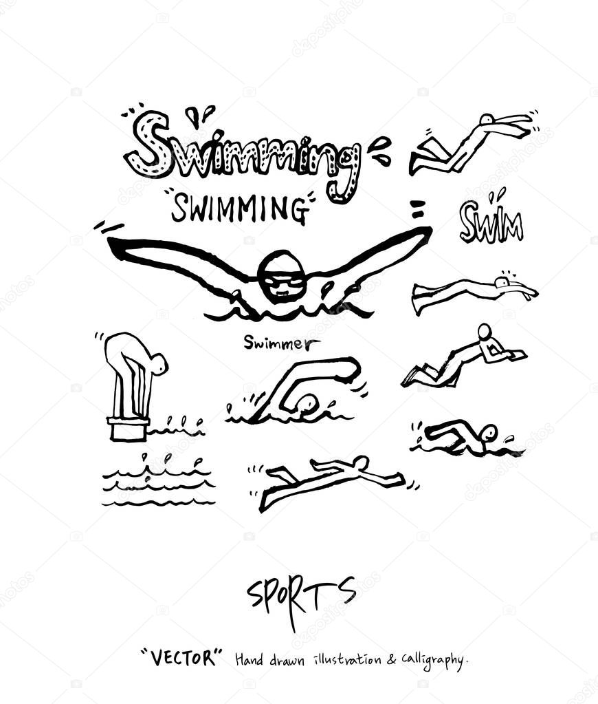 Hand drawn Sports & recreation illustration - vector