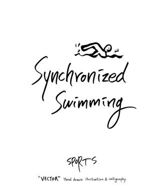 Çizilmiş spor ve eğlence illüstrasyon el - vektör