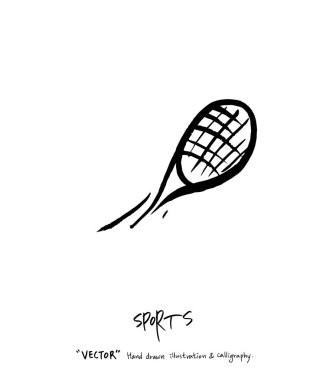Spor poster illüstrasyon - içinde çizilmiş vektör el / arka plan spor