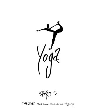 Spor poster illüstrasyon - içinde çizilmiş vektör el / arka plan spor