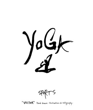 Spor poster illüstrasyon - içinde çizilmiş vektör el / arka plan spor