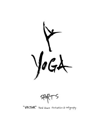 Spor poster illüstrasyon - içinde çizilmiş vektör el / arka plan spor