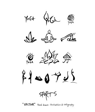 Spor poster illüstrasyon - içinde çizilmiş vektör el / arka plan spor