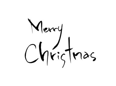 Mutlu tatil / çizilen Hat el - vektör  