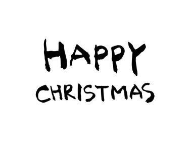 Mutlu tatil / çizilen Hat el - vektör  