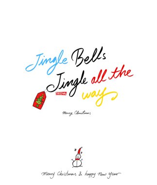 Elle çizilmiş tebrik / vektör - hat