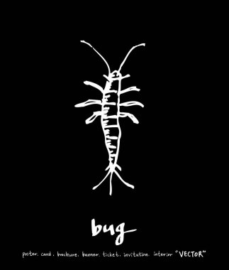 Resimde hata / çizilmiş böcek kroki el