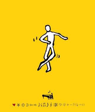 konser poster / yarım yamalak müzik illüstrasyon - vektör