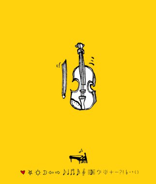 konser poster / yarım yamalak müzik illüstrasyon - vektör