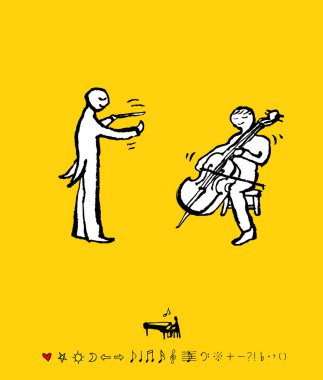 konser poster / yarım yamalak müzik illüstrasyon - vektör