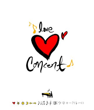 konser poster / yarım yamalak müzik illüstrasyon - vektör