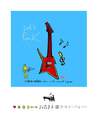 konser poster / yarım yamalak müzik illüstrasyon - vektör