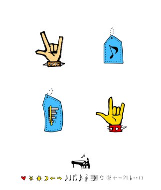 konser poster / yarım yamalak müzik illüstrasyon - vektör