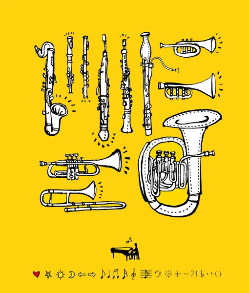 Affiche Concert Illustration Musicale Croquante Vecteur — Image vectorielle