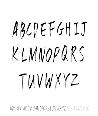 vektör yazı tipleri / el yazısı kaligrafi