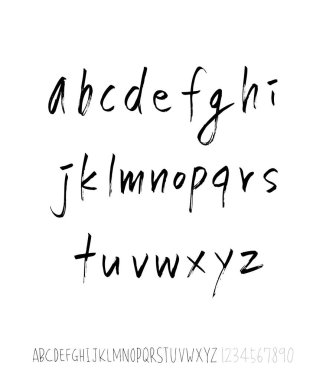 vektör yazı tipleri / el yazısı kaligrafi