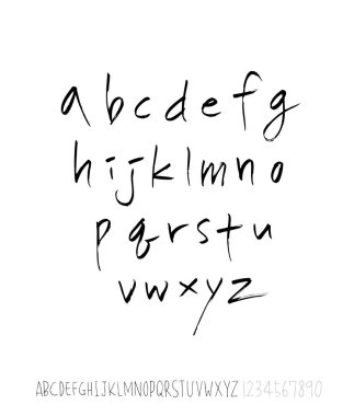 vektör yazı tipleri / el yazısı kaligrafi