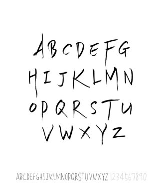 vektör yazı tipleri / el yazısı kaligrafi