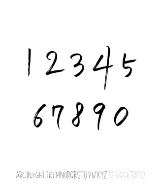 vektör yazı tipleri / el yazısı kaligrafi