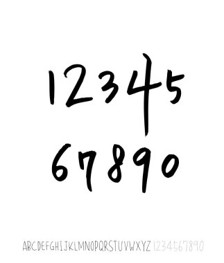 vektör yazı tipleri / el yazısı kaligrafi