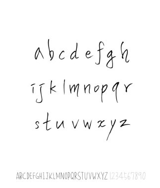vektör yazı tipleri / el yazısı kaligrafi
