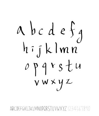 vektör yazı tipleri / el yazısı kaligrafi