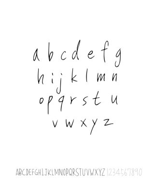 vektör yazı tipleri / el yazısı kaligrafi