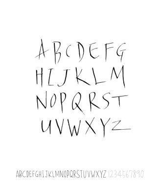vektör yazı tipleri / el yazısı kaligrafi