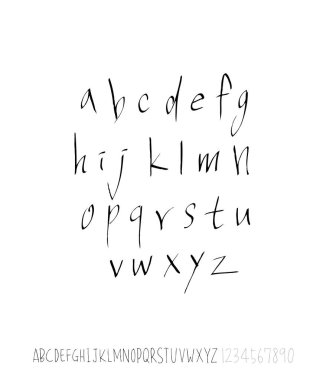 vektör yazı tipleri / el yazısı kaligrafi