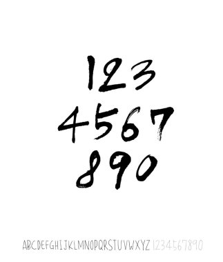 vektör yazı tipleri / el yazısı kaligrafi