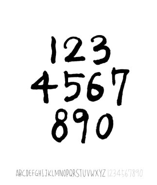 vektör yazı tipleri / el yazısı kaligrafi