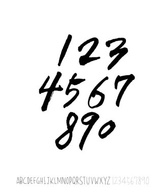 vektör yazı tipleri / el yazısı kaligrafi