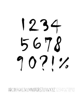 vektör yazı tipleri / el yazısı kaligrafi 