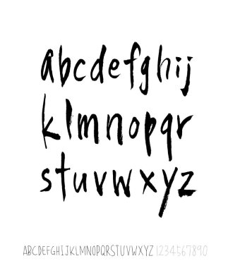 vektör yazı tipleri / el yazısı kaligrafi 
