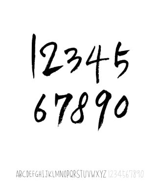 vektör yazı tipleri / el yazısı kaligrafi 
